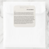 我が国は第25回憲法改正に抵抗する スクエアシール (バッグ)