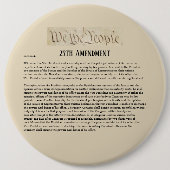 我が国は第25回憲法改正に抵抗する 缶バッジ (正面)