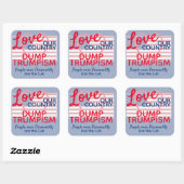 我が国を愛するトランプ教団 スクエアシール (シート)