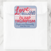 我が国を愛するトランプ教団 スクエアシール (バッグ)