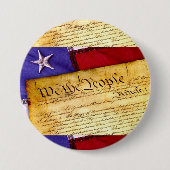 我が国州憲法統一された 缶バッジ (正面)