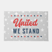 我が国統一されたは愛国心がある ドアマット (正面)