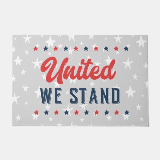 我が国統一されたは愛国心がある ドアマット (正面)