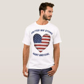 我が国統一されたは愛国心がある Tシャツ (正面フル)
