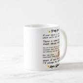 我が子には貴様は貴様より勇敢だ信じ コーヒーマグカップ (正面右)