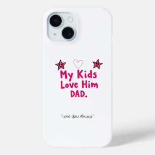 我が子に愛されるパパのスマホケース - オリジナルクールダッドギフト iPhone 15ケース