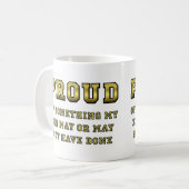 我が子に拍手を Funny Mug コーヒーマグカップ (正面左)