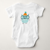 我が子のユニークでおもしろいワンピース ベビーボディスーツ (裏面)