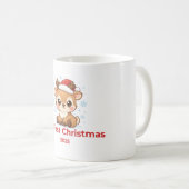 我が子の初めてのクリスマスマグカップ かわいい赤ちゃんのホリデー コーヒーマグカップ (正面右)