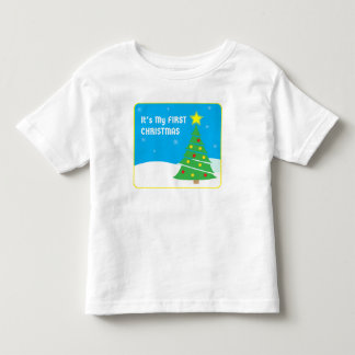 我が子の初めてのクリスマス トドラーTシャツ