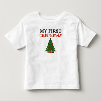 我が子の初めてのクリスマスTシャツ トドラーTシャツ