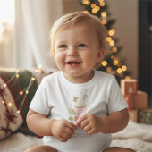 我が子の初めてのクリスマスTシャツ 女の子用ベビー服 ベビーTシャツ