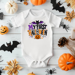 我が子の初めてのハロウィン ベビーロンパース ベビーボディスーツ