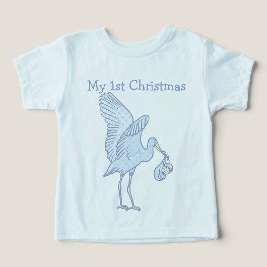 我が子の1stクリスマスTシャツ (デザイン正面)