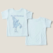 我が子の1stクリスマスTシャツ (デザイン正面&裏面)