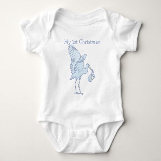 我が子の1stクリスマスTシャツ ベビーボディスーツ (正面)