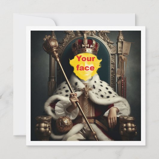 我が子を王にせよ、少年王を王座に カード (正面)