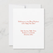 我が家からあなたの家へ、ルビーのカーディナル 招待状 (裏面)