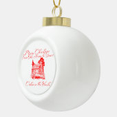 我が家からお前のクリスマスまで楽しもう セラミックボールオーナメント (右)