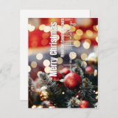 我が家からお前の家へ聖降誕祭お目出度う (正面/裏面)