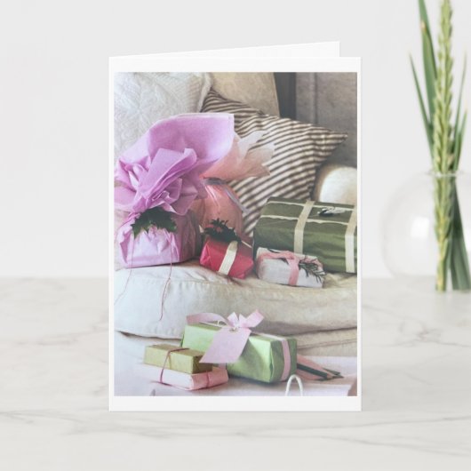 ***我が家からお前の家へ聖降誕祭お目出度う*** カード (正面)