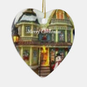 「我が家からお客様へ」の伝統的スタイル セラミックオーナメント (右)