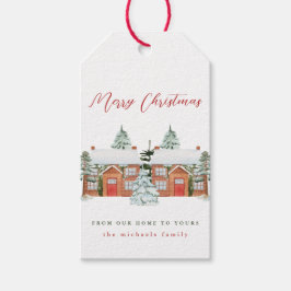 . .我が家からクリスマスのお祝い ギフトタグ