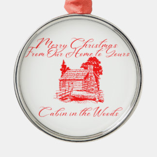 . .我が家からクリスマスのお祝い メタルオーナメント