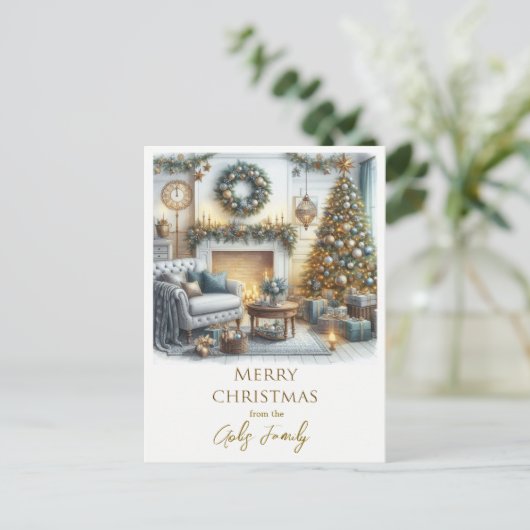 . .我が家から君の家へクリスマスを祝して ポストカード (スタンド正面)