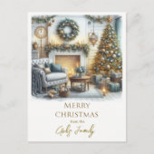 . .我が家から君の家へクリスマスを祝して ポストカード (正面)