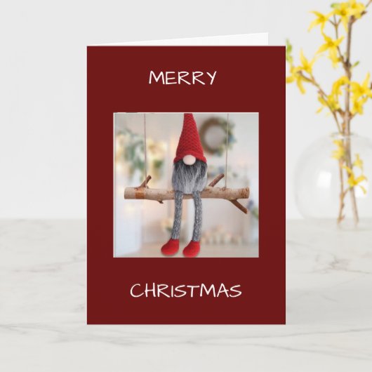 我が家に勝るものなし / クリスマスはノームと一緒に カード (黄色い花)