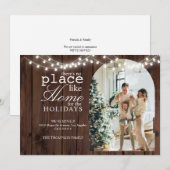 我が家に帰るような木製写真引越し シーズンカード (正面/裏面)