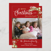 『我が家のお楽しみのクリスマス・カスタム』 シーズンカード (正面/裏面)