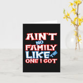 我が家のような家族はどこにもない - マッチングファミリー カード (黄色い花)