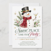 我が家のパーティは雪のように特別 Christmas Party 招待状 (正面)