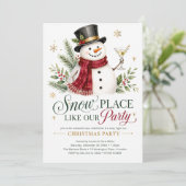 我が家のパーティは雪のように特別 Christmas Party 招待状 (スタンド正面)