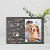 我が家の人間が結婚するよ！ペットのエンゲージ発表 案内状 (スタンド正面)