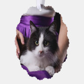 我が家の初クリスマス 猫のオーナメント オーナメントカード (左)
