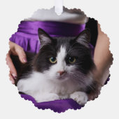 我が家の初クリスマス 猫のオーナメント オーナメントカード (正面)