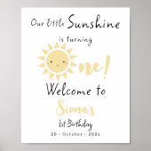 我が家の太陽（＝子供）が１歳の誕生日おめでとうございます！ ポスター (正面)