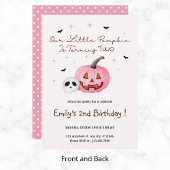 我が家の小さなかぼちゃのハロウィン誕生日いつでも 招待状