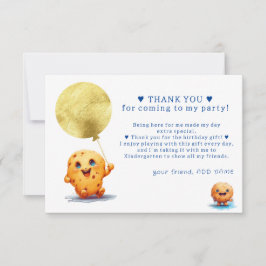 我が家の小さなクッキー 誕生日おめでとう！ フォト１ １歳の記念日 サンキューカード