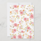 我が家の小さなパンプキンが1歳の誕生日を迎える 招待状 (裏面)