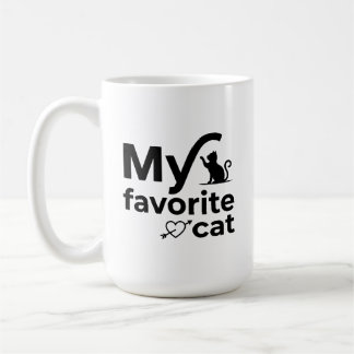 我が家の愛猫 モダンなペットのミニマリスト タイポグラフィー コーヒーマグカップ