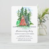 我が家の新しい住まいでのホームパーティー 招待状 (スタンド正面)