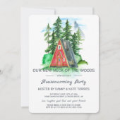 我が家の新しい住まいでのホームパーティー 招待状 (正面)