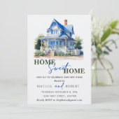 我が家の新築祝いパーティー 招待状 (スタンド正面)