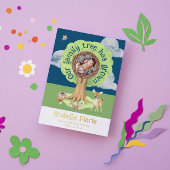 我が家の木は葉樹の誕生の発表を育てた 箔招待状