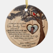 我が家の木落ちたのオーナメントから手足が出た セラミックオーナメント (正面)