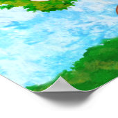 我が家の木3人の子供 ポスター (角)